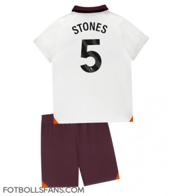 Manchester City John Stones #5 Replika Bortatröja Barn 2023-24 Kortärmad (+ Korta byxor)